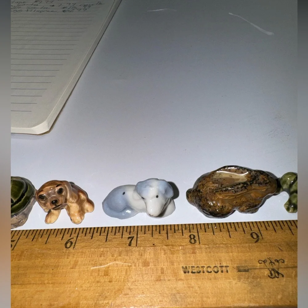 Lot of Miniature Figurines Frog Dog Turtle Polar Bear Animals Lamb Goat & Rabbit - Picture 8 of 16